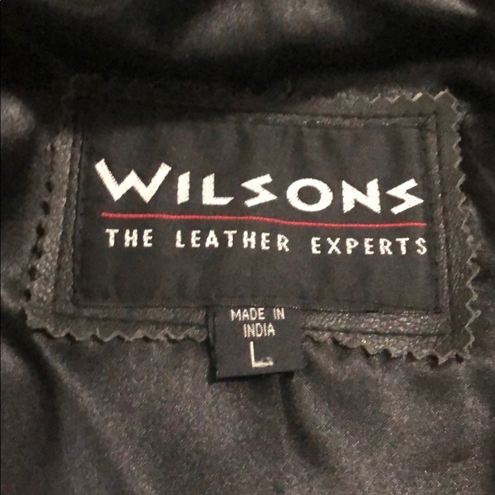 Women’s Wilson Black Leather Moto Jacket - Picture 8 of 10